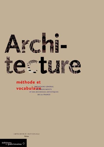 Architecture : méthode et vocabulaire
