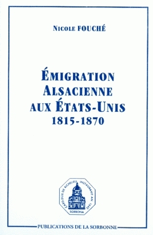 Émigration alsacienne aux États-Unis : 1815-1870