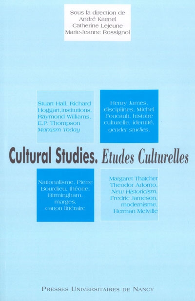 Cultural studies : Etudes culturelles
