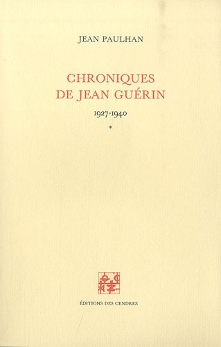 Chroniques de Jean Guérin