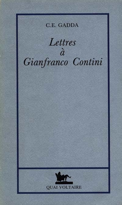 Lettres à Gianfranco Contini : [1934-1967]
