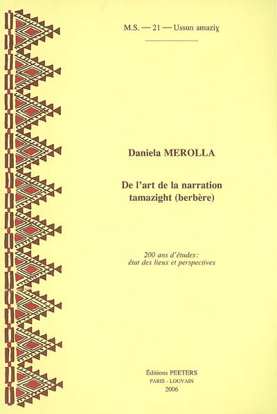 De l'art de la narration tamazight (berbère) : 200 ans d'études : état des lieux et perspectives