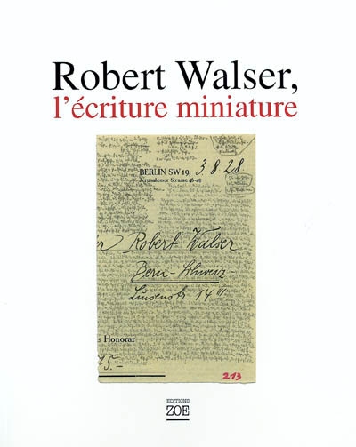 Robert Walser, l'écriture miniature