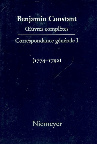 Oeuvres complètes , Correspondance générale , [1774-1799]
