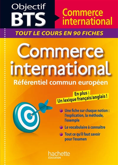Commerce international, BTS commerce international : référentiel commun européen