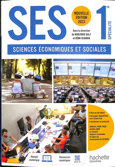 SES, 1re spécialité : sciences économiques et sociales