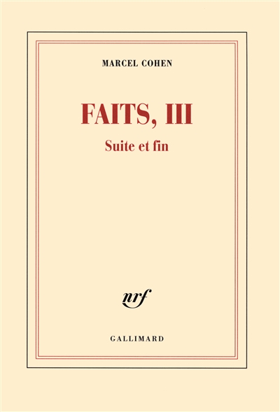 Faits. III , Suite et fin