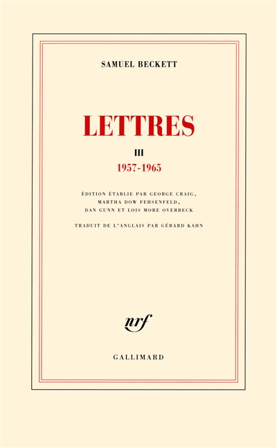 Lettres. III , 1957-1965