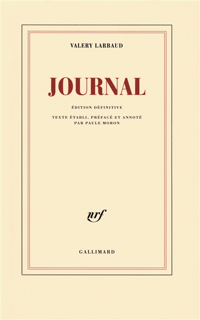 Journal : éd. définitive