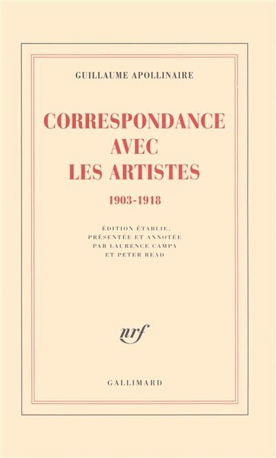 Correspondance avec les artistes, 1903-1918