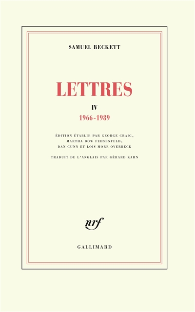 Lettres. IV , 1966-1989
