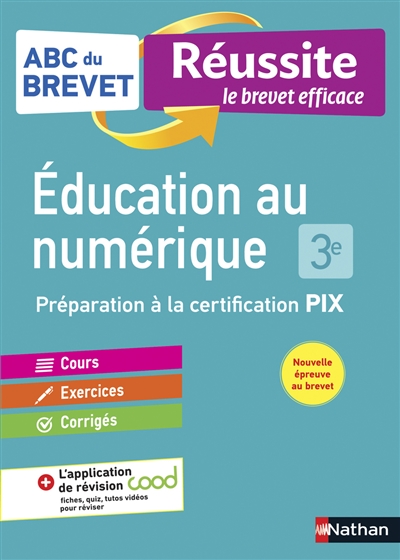 Education au numérique, 3e : préparation à la certification PIX ;