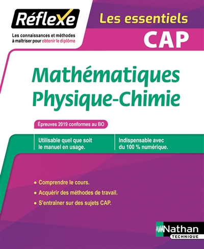 Mathématiques, physique chimie CAP : les essentiels