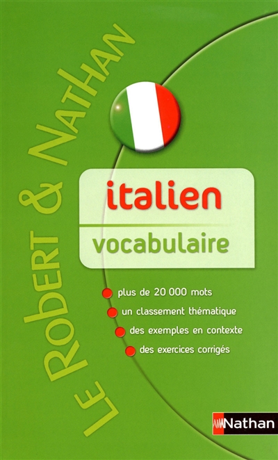 Le Robert et Nathan, Italien vocabulaire