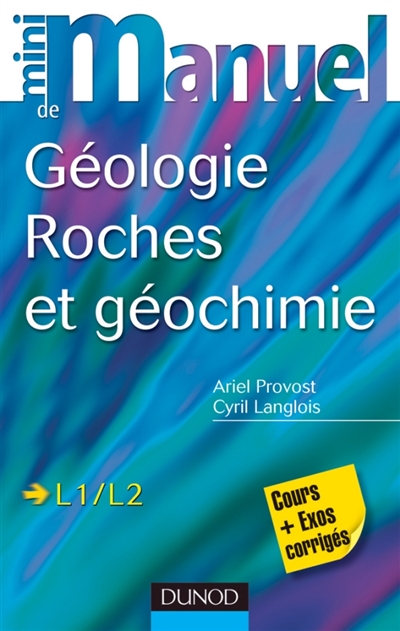 Mini-manuel de géologie, roches et géochimie, L1-L2