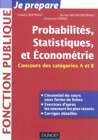 Économétrie, statistiques et probabilités