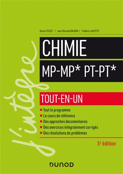 Chimie MP-MP* PT-PT*