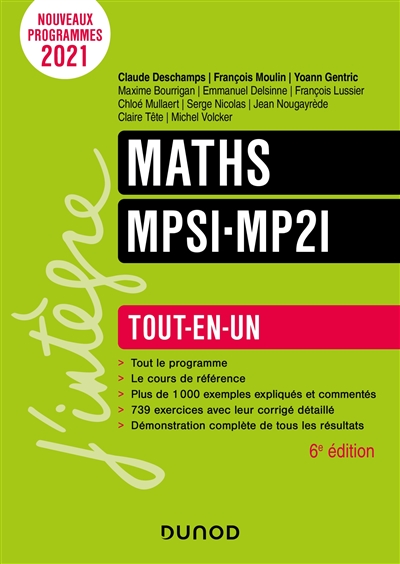 Maths MPSI-MP2I : tout-en-un