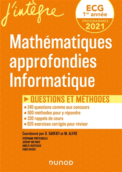 Mathématiques approfondies, Informatique : questions et méthodes