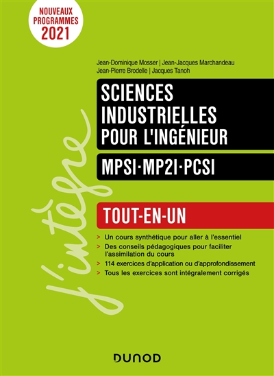 Sciences industrielles pour l'ingénieur : MPSI, MP2I, PCSI : tout-en-un
