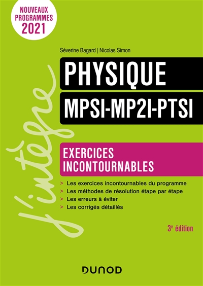 Physique : MPSI, MP2I, PTSI : exercices incontournables