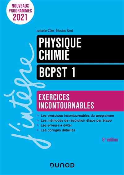 Physique-Chimie BCPST 1 : Exercices incontournables