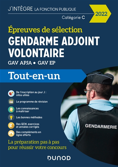 Gendarme adjoint volontaire : épreuves de sélection GAV APJA, GAV EP