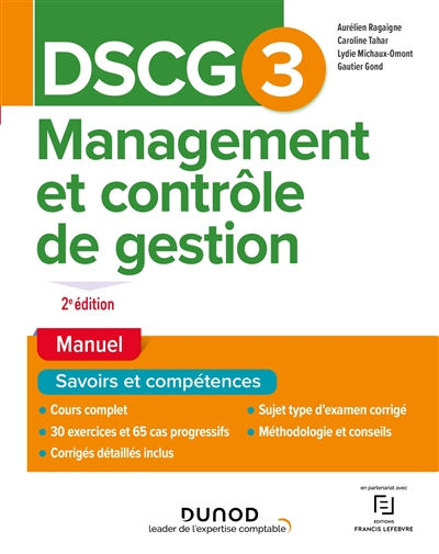 DSCG 3 : Management et contrôle de gestion : Manuel