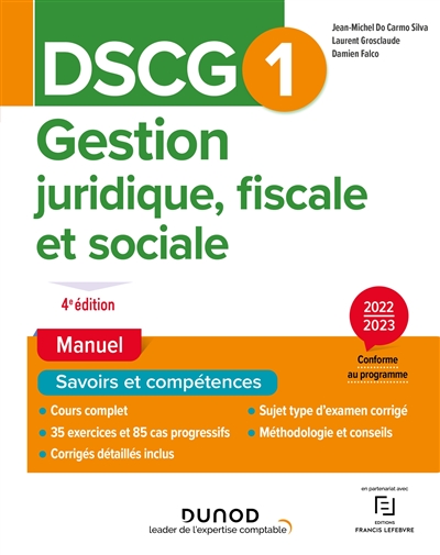 DSCG 1 : gestion juridique, fiscale et sociale