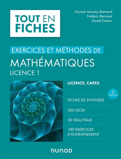 Exercices et méthodes de mathématiques : licence 1