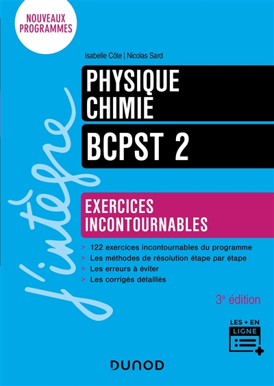 Physique-chimie : BCPST 2 : exercices incontournables