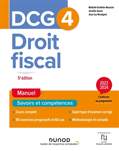 DCG 4 : Droit fiscal