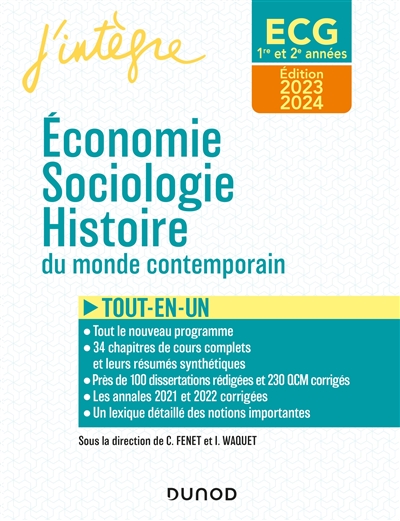 Économie, sociologie, histoire du monde contemporain