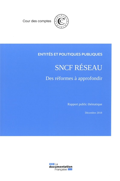 SNCF réseau : des réformes à approfondir : rapport public thématique