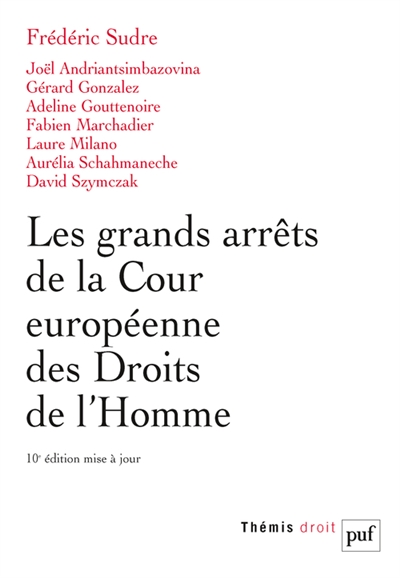 Les grands arrêts de la Cour européenne des droits de l'homme