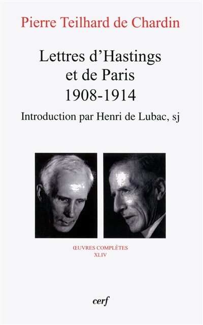 Lettres d'Hastings et de Paris : 1908-1914