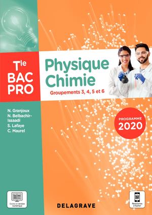 Physique chimie Tle Bac Pro : Groupements 3, 4, 5, 6
