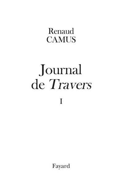 Journal de Travers (1976-1977)