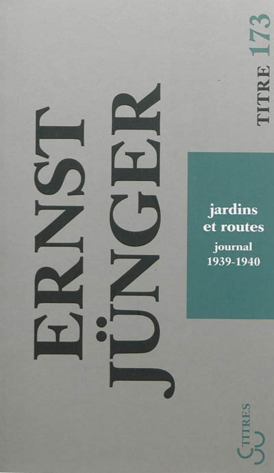 Jardins et routes : journal 1939-1940