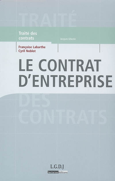 Le contrat d'entreprise