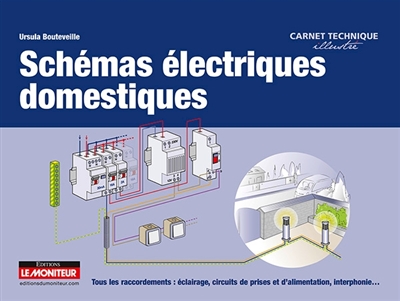 Schémas électriques domestiques : tous les raccordements : éclairage, circuits de prises et d'alimentation, interphonie