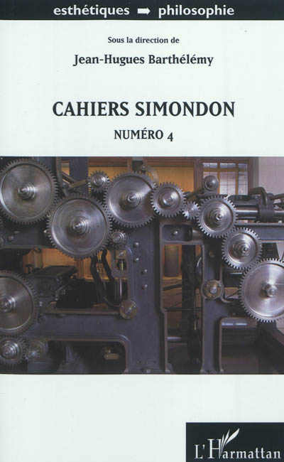 Cahiers Simondon. Numéro 4
