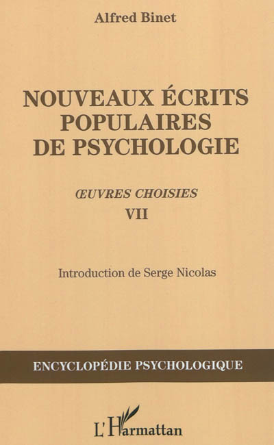 Nouveaux écrits populaires de psychologie : publiés dans la Revue des revues, 1894-1905