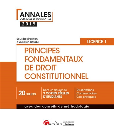 Principes fondamentaux de droit constitutionnel : la Constitution, l'État, la séparation des pouvoirs, la souveraineté et l'histoire constitutionnelle