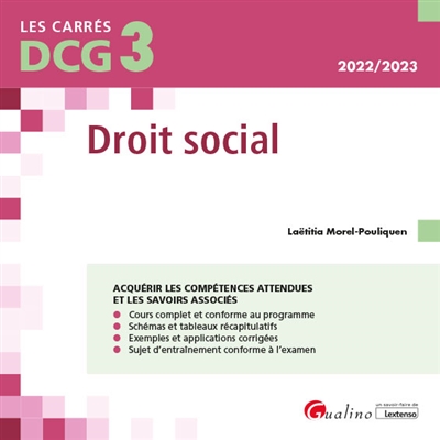 Droit social : DCG 3 : 2022-2023
