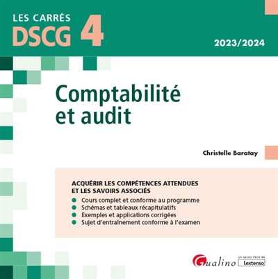 Comptabilité et audit : DSCG 4