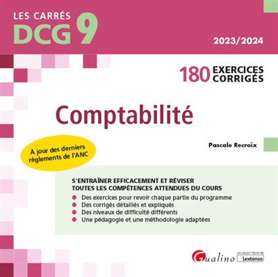 Comptabilité : DCG 9 : 180 exercices corrigés