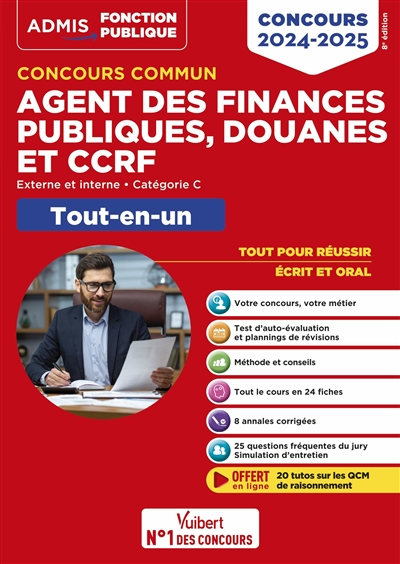 Concours commun agent des finances publiques, douanes et CCRF : Externe, interne, catégorie C : tout-en-un