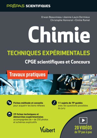 Chimie Techniques expérimentales : CPGE scientifiques et concours - Travaux pratiques