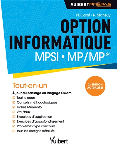 Option informatique MPSI, MP-MP*